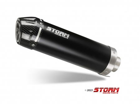 Piese moto - Evacuare STORM GP K.050.LXSBC Black with carbon cap