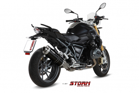 Evacuare STORM OVAL 74.B.026.LX2B negru otel [1]