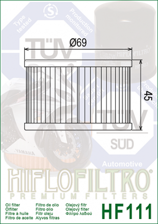 Filtru de ulei HIFLOFILTRO HF111 [1]