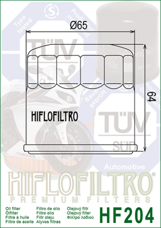 Filtru de ulei HIFLOFILTRO HF204 [1]