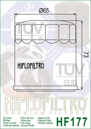 Filtru de ulei HIFLOFILTRO HF177 [1]