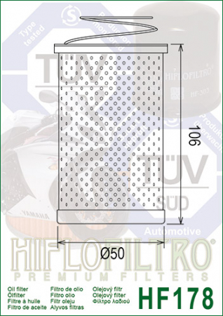 Filtru de ulei HIFLOFILTRO HF178 [1]