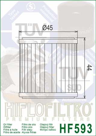 Filtru de ulei HIFLOFILTRO HF593 [1]