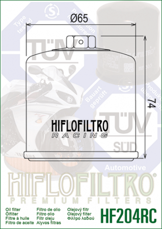 Filtru de ulei HIFLOFILTRO HF204RC Race [1]