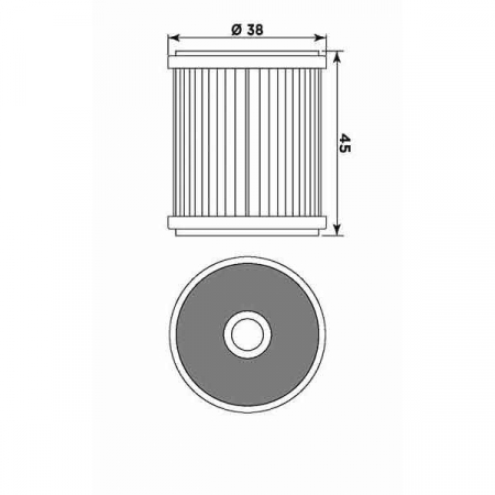 Filtru de ulei MIW Y4015 (alt. HF142) [1]