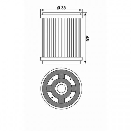 Filtru de ulei MIW Y4006 (alt. HF143) [1]