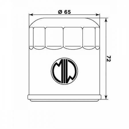 Filtru de ulei MIW KT8005 (alt. HF156) [1]