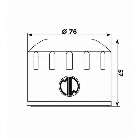 Filtru de ulei MIW B9003 (alt. HF165) [1]