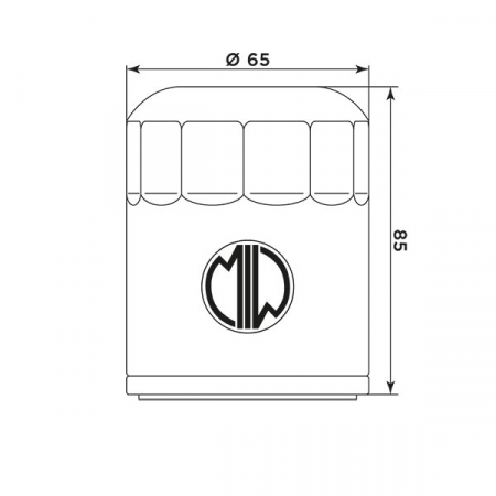 Filtru de ulei MIW PO22001 (alt. HF198) [1]