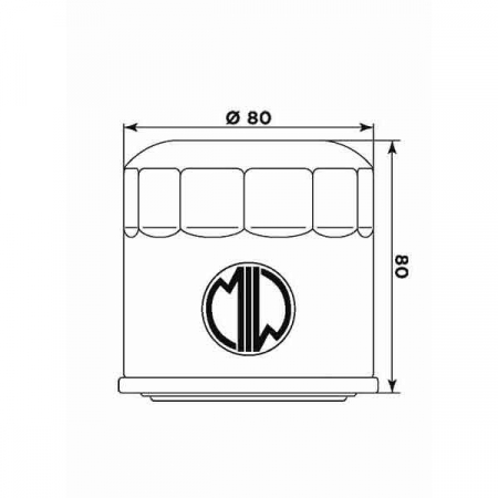 Filtru de ulei MIW H1007 (alt. HF202) [1]