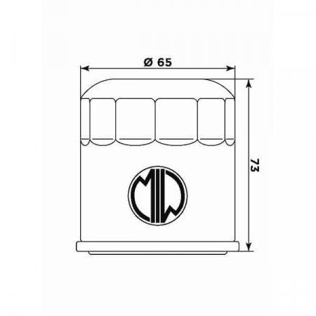 Filtru de ulei MIW H1013 (alt. HF303) [1]