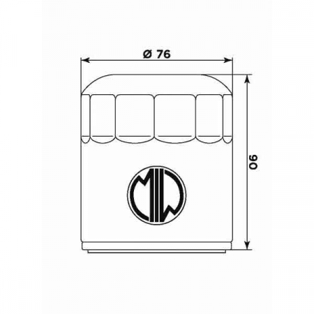 Filtru de ulei MIW MG20001 (alt. HF551) [1]
