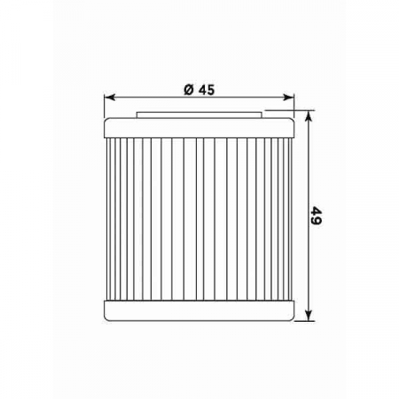 Filtru de ulei MIW HU18002 (alt. HF563) [1]