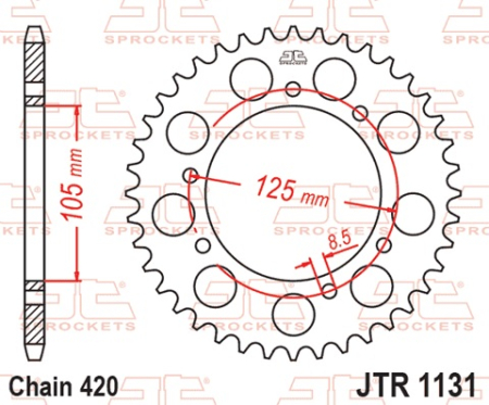Foaie spate JT JTR 1131-47 47T, 420 [1]