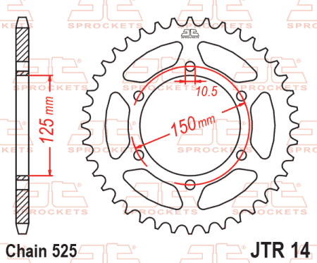 Foaie spate JT JTR 14-44 44T, 525 [1]