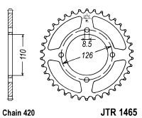 Piese moto - Foaie spate JT JTR 1465-47 47T, 420