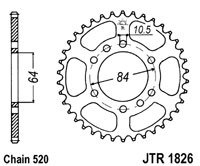 Piese moto - Foaie spate JT JTR 1826-40 40T, 520