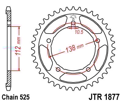 Foaie spate JT JTR 1877-45 45T, 525 [1]