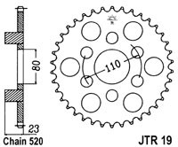 Piese moto - Foaie spate JT JTR 19-37 37T, 520