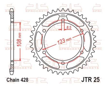 Foaie spate JT JTR 25-58 58T, 428 [2]