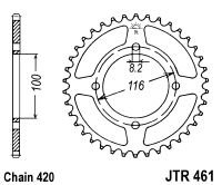 Piese moto - Foaie spate JT JTR 461-51 51T, 420