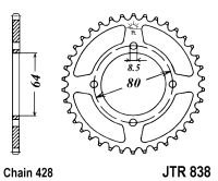 Piese moto - Foaie spate JT JTR 838-45 45T, 428