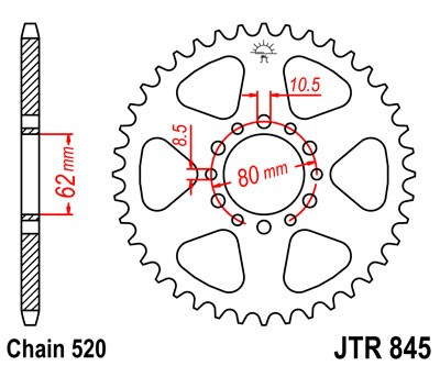 Foaie spate JT JTR 845-49 49T, 520 [1]