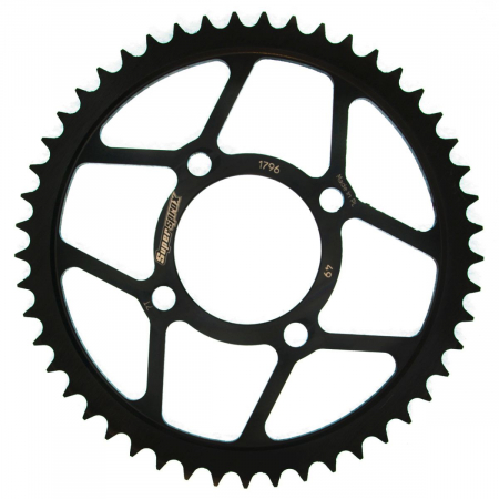 Piese moto - Foaie spate SUPERSPROX RFE-1796:49-BLK Negru 49T, 428