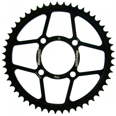 Piese moto - Foaie spate SUPERSPROX RFE-1796:51-BLK Negru 51T, 428