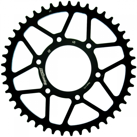 Piese moto - Foaie spate SUPERSPROX RFE-22:45-BLK Negru 45T, 520
