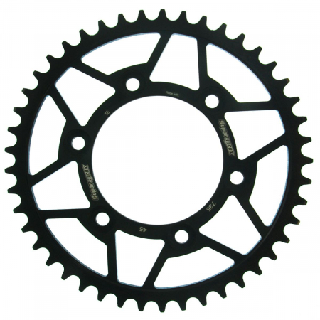 Piese moto - Foaie spate SUPERSPROX RFE-735:45-BLK Negru 45T, 520