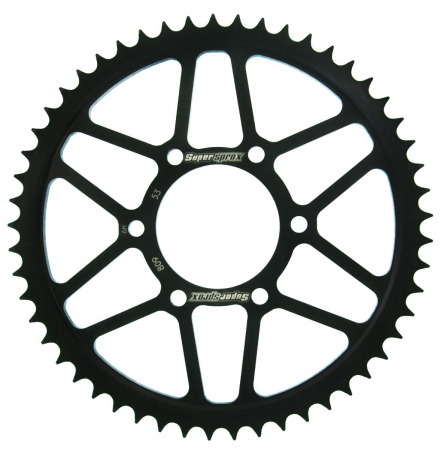 Piese moto - Foaie spate SUPERSPROX RFE-809:53-BLK Negru 53T, 428