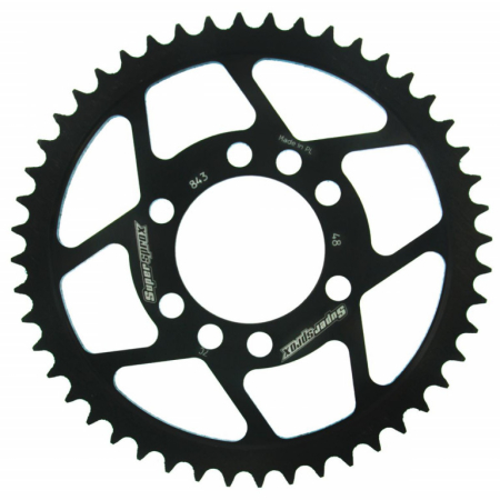 Piese moto - Foaie spate SUPERSPROX RFE-843:48-BLK Negru 48T, 428