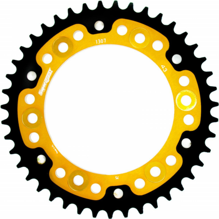 Piese moto - Foaie spate SUPERSPROX STEALTH RST-1307:43-GLD auriu 43T, 525