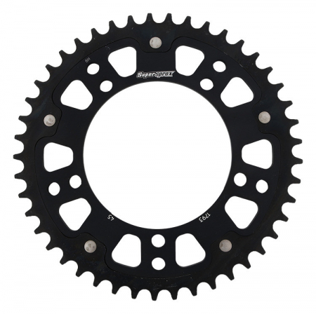 Piese moto - Foaie spate SUPERSPROX STEALTH RST-1793:45-BLK Negru 45T, 520