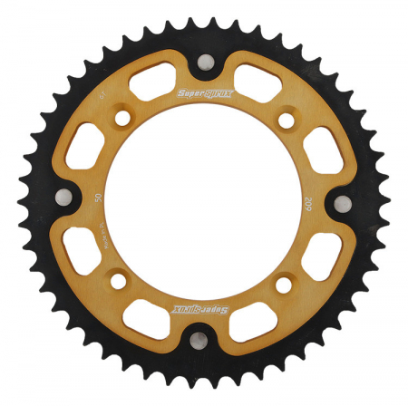 Piese moto - Foaie spate SUPERSPROX STEALTH RST-209:50-GLD auriu 50T, 420