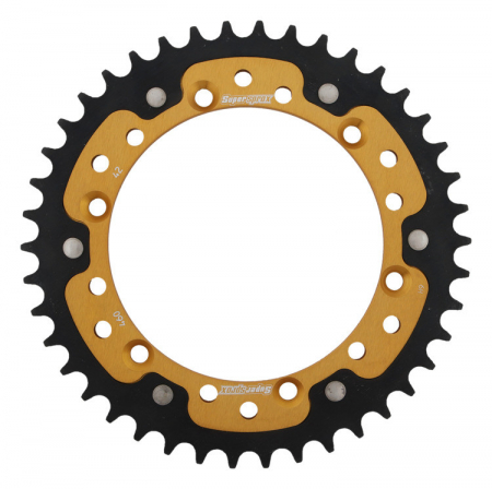 Piese moto - Foaie spate SUPERSPROX STEALTH RST-460:42-GLD auriu 42T, 520