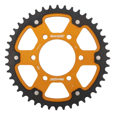 Piese moto - Foaie spate SUPERSPROX STEALTH RST-488:44-GLD auriu 44T, 530