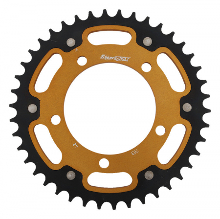 Piese moto - Foaie spate SUPERSPROX STEALTH RST-703:42-GLD auriu 42T, 520