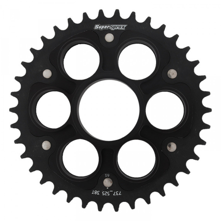 Piese moto - Foaie spate SUPERSPROX STEALTH RST-737_525:38-BLK Negru 38T, 525