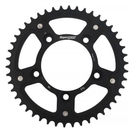 Piese moto - Foaie spate SUPERSPROX STEALTH RST-743:46-BLK Negru 46T, 520