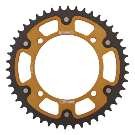Piese moto - Foaie spate SUPERSPROX STEALTH RST-857:46-GLD auriu 46T, 520