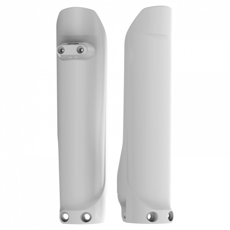 Piese moto - Fork guards POLISPORT 8398900001 (pereche) white ktm