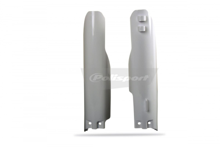 Piese moto - Fork guards POLISPORT (pereche) Alb