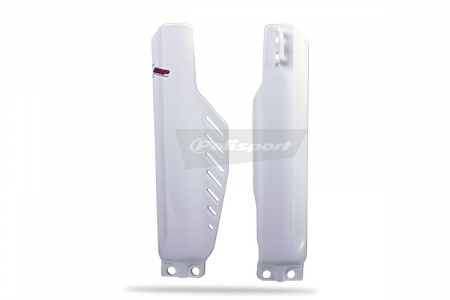 Piese moto - Fork guards POLISPORT (pereche) Alb