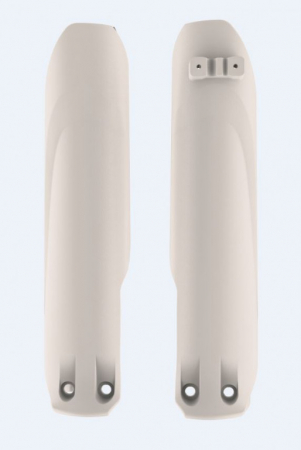 Piese moto - Fork guards POLISPORT (pereche) Alb