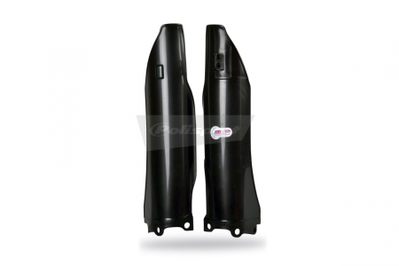 Piese moto - Fork guards POLISPORT (pereche) Negru