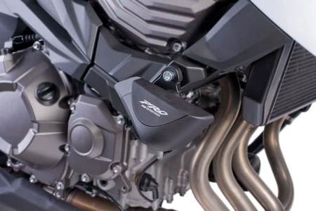 Piese moto - Frame sliders PUIG PRO 6471N black with grey rubber