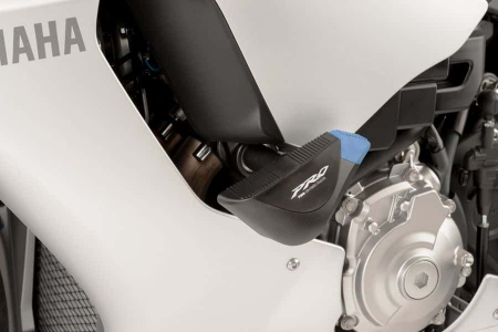 Piese moto - Frame sliders PUIG PRO 7706N black with grey rubber