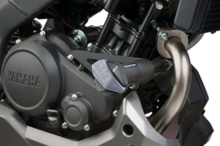 Piese moto - Frame sliders PUIG R12 7723N black with grey rubber